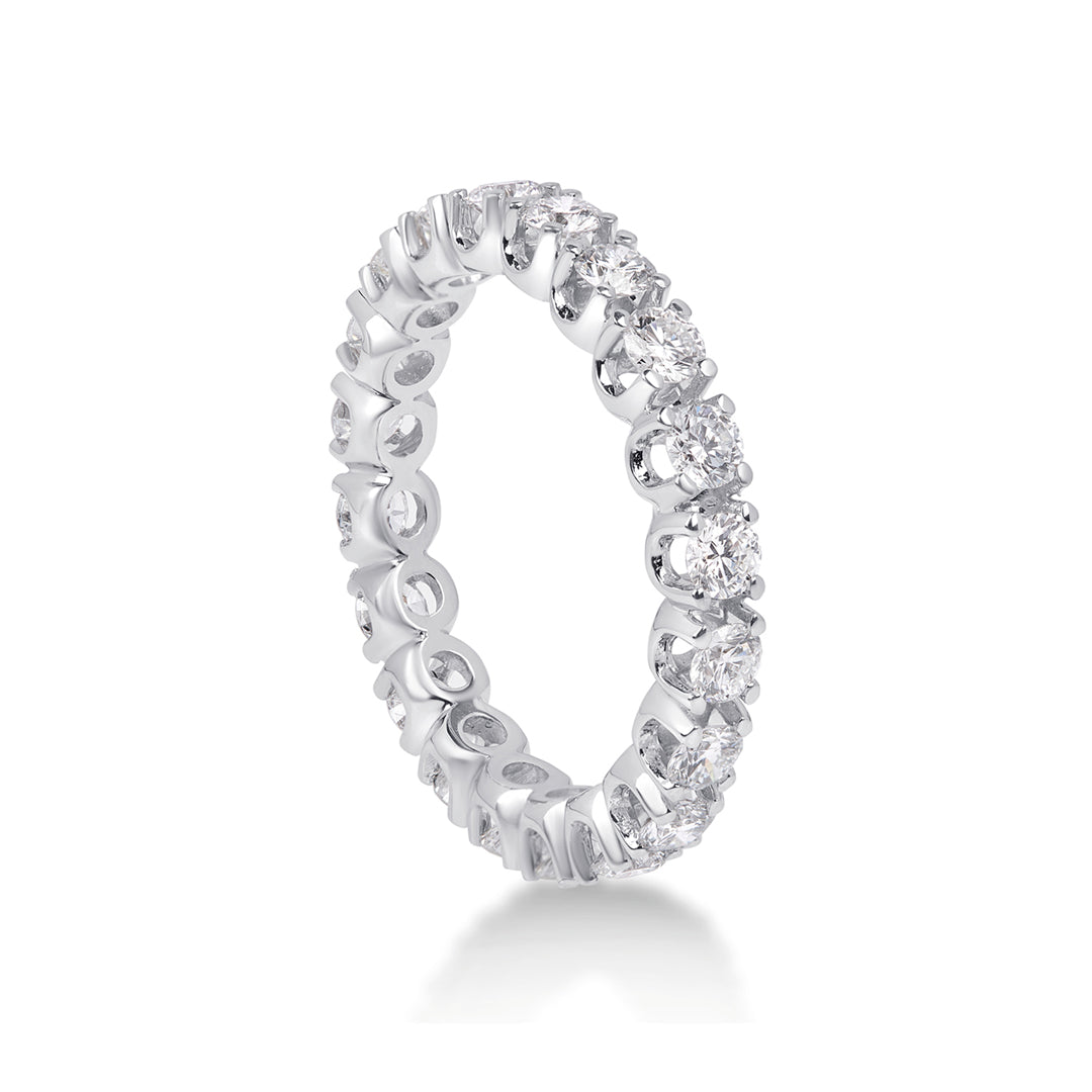 Veretta in Oro bianco 18kt con Diamanti accresciuti