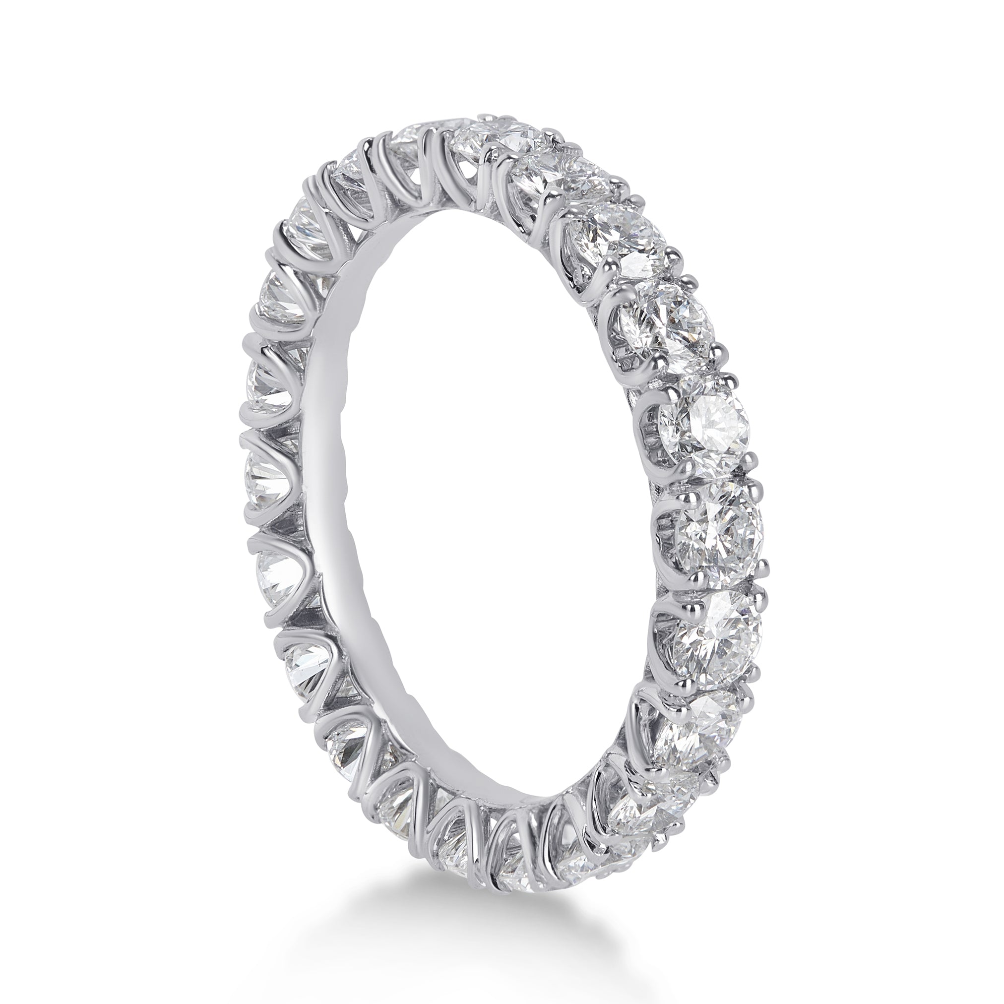 Veretta in Oro bianco 18kt con Diamanti accresciuti
