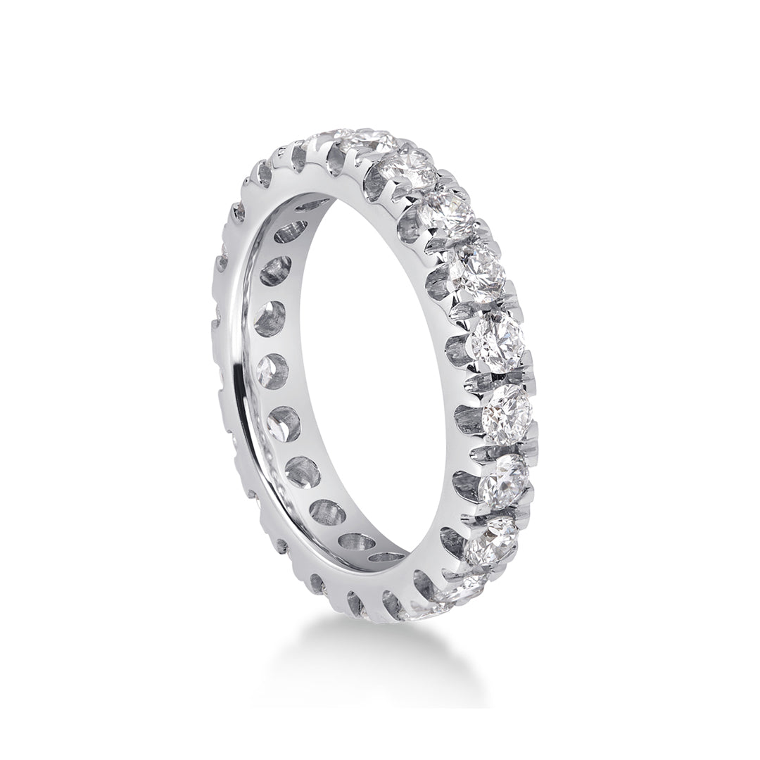 Veretta in Oro bianco 18kt con Diamanti accresciuti