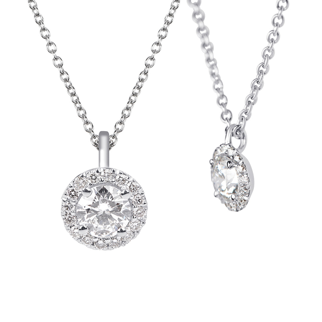 Collana in Oro bianco 18kt con Diamanti accresciuti